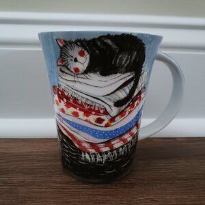 Queens Alex Clark Laundry Basket Cat Fine Bone China Mug Cup